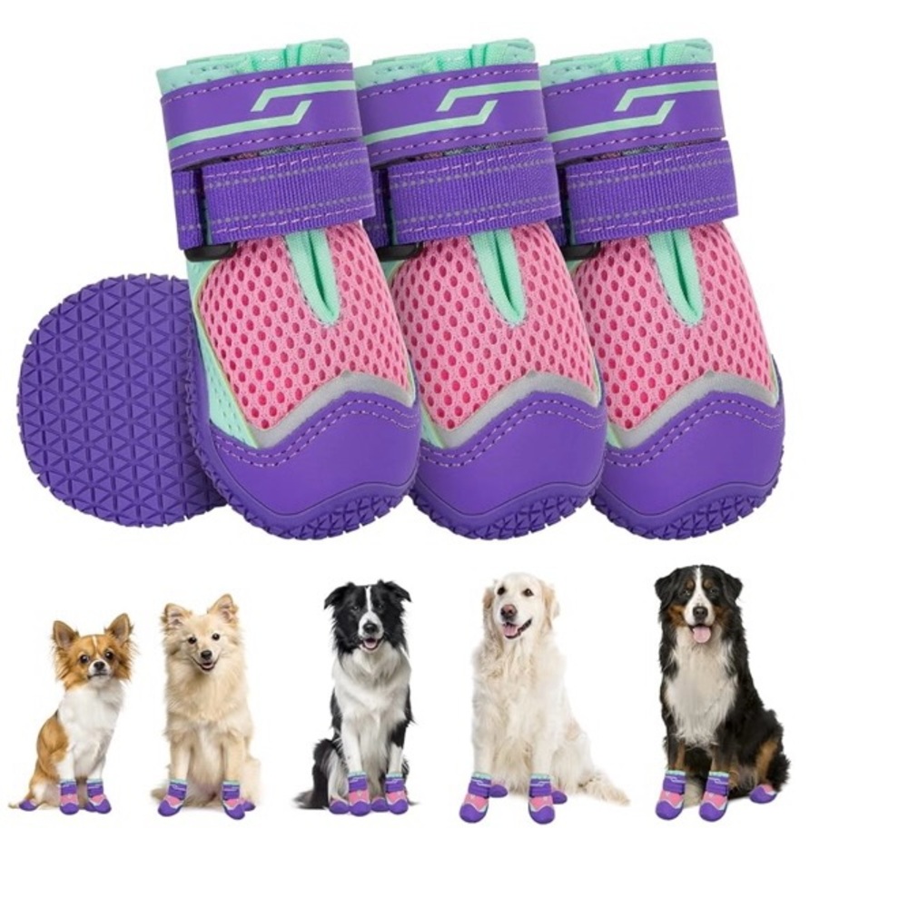 SLOWTON Dog Shoes For (4) Inclement  Weather Size 6 NWT